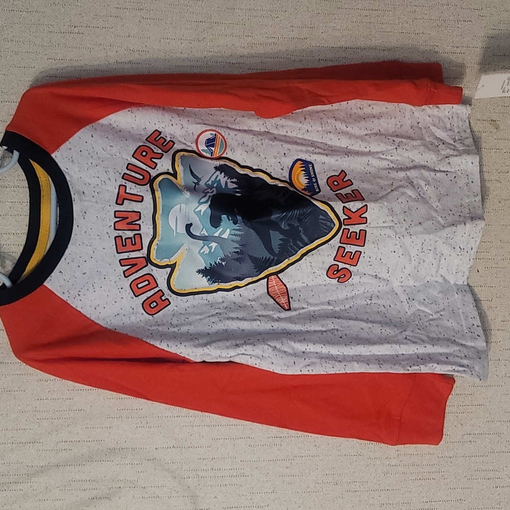 365 KIDS FROM GARANIMALS BOYS ADVENTURE SEEKER RAGLAN TEE: NWT: SZ 8